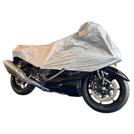 Late Shokai AY03 MCP Touring Bike Cover, Rain Gutters, Portable Half Cover, For Motorcycles, Made in Japan