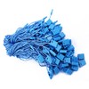 7" 100 Pcs Blue Hang Tag Nylon String Snap Lock