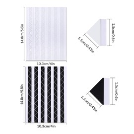 Photo Corner Stickers, 2040 Pcs 20 Sheets Photo Corners Self Adhesive, Scrapbook Photo Corners for Scrapbooking, Memory Books, DIY Picture Album, Journal Diary (Black and White)
