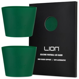 Silicone Soccer Leg Bands for Adults & Older Kids - Tape Alternative to Hold Shin Guards in Place - Variety of Colours to Match Your Team Uniform (Forest Green)