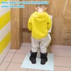 Tinideya 100 Pcs Disposable Toilet Commode Mat U Shaped Deodorizing