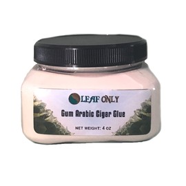 Gum Arabic Cigar Glue for Rolling and Repair - Plant-Based Food & Smoke Safe Adhesive Natural Powder (4oz)