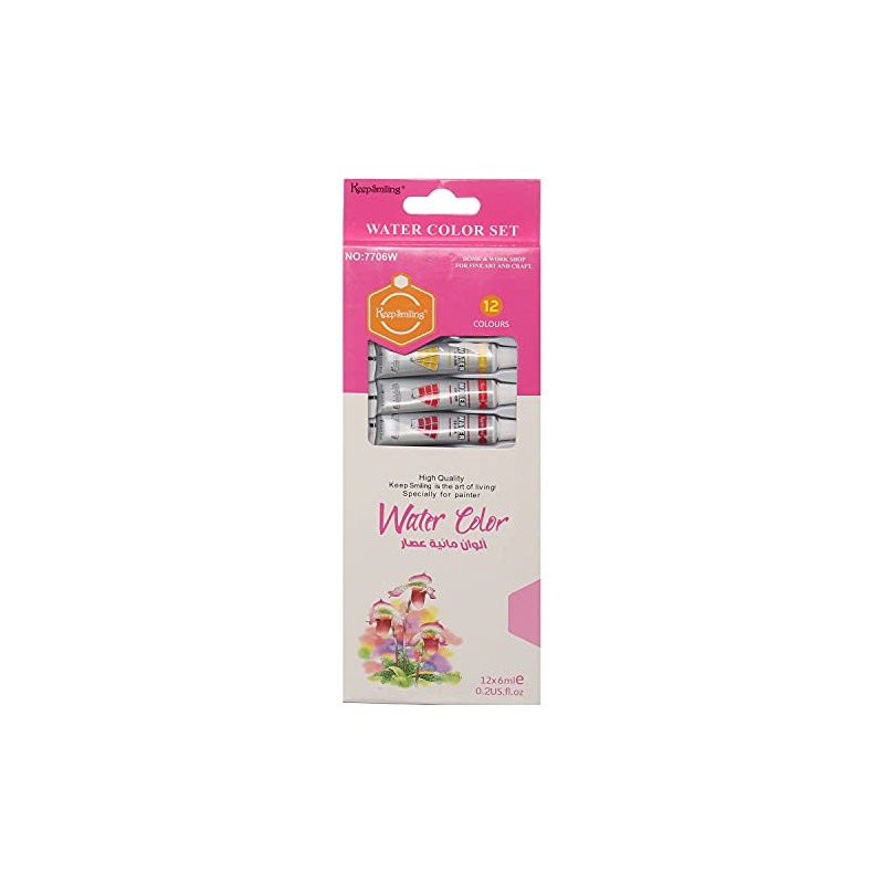 Maayergy Set di 12 tubetti per acquerelli, 6 mm, HS-88_7706W