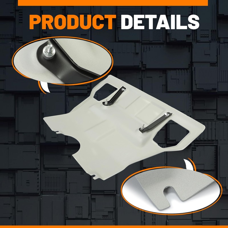 ECOTRIC Front Skid Plate Compatible with 2005-2015 Toyota Tacoma 2.7L