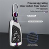 TECART Luminous Strip 5 Button Car Smart Key Fob Cover