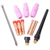 14pcs TIG Welding Kit AK2 Collet Cup Cap Tungsten 040in~3/32in
