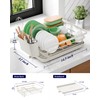 Kitsure Dish Drying Rack - Compact Dish Rack with Utensil