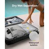 LUGGEX Aluminum Frame Luggage with Spinner Wheels, Zipperless Polycarbonate Hard