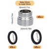 3 Pieces Faucet Adapter Set, CNYMANY Male Thread M20mm to