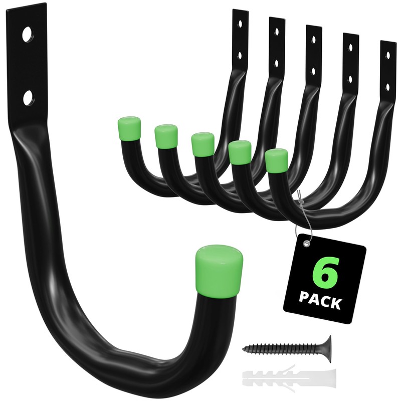 Heavy Duty Garage Storage Hooks | J-Hook Wall Mount Hangers