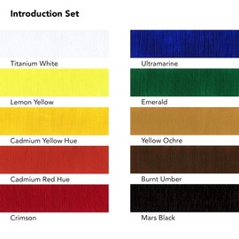 Daler-Rowney System3 Acrylic Introduction Set, 10 x 22 ml Tubes, Students and Hobbyists