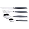 Jean Dubost 20274 Besteckgarnitur, abgewinkeltes Design, zweifarbig, grau, 24-teilig