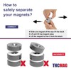 Neodymium Round Black Base Cup Magnets 40 lbs Pulling Force