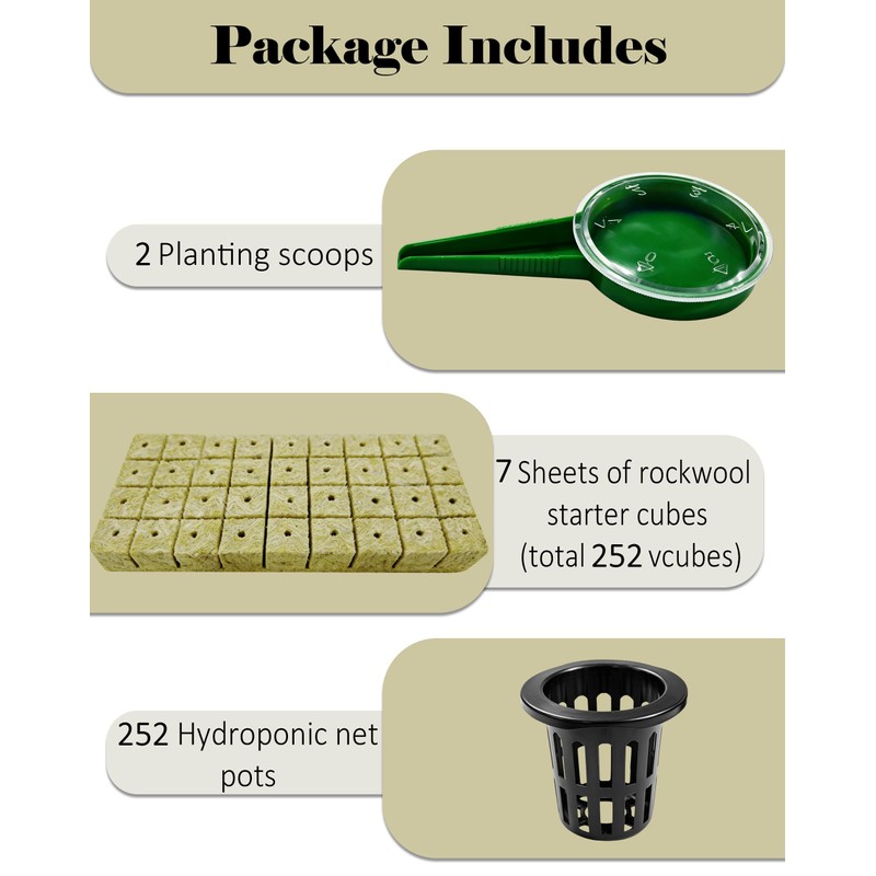 Natural Hydroponic Growing Kit for Soilless & Hydroponic Cultivation -