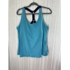 Ruby Ribbon Womens Sport Demi Tank Size 44 Ocean Blue Navy Straps #1819 Active