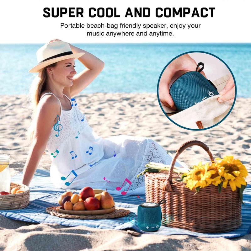 UrbanX Bluetooth Speaker: Powerful Stereo Sound, IPX7 Waterproof, True Wireless