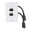 2 Ports HD Multimedia Interface 2.0 Wall Plate 4K 60Hz