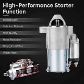 New Starter for 3.7L Dodge Nitro 2007 2008 2009, Jeep Liberty 08 09 Replaces for SDR0466 4801292AB 8000161 410-12597