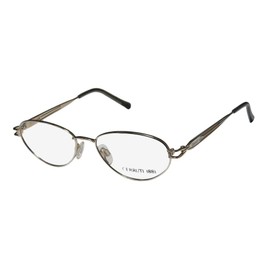 Cerruti 1881 C1206 For Ladies/Women Designer Full-Rim Shape Distinct Elegant Classy Eyeglasses/Glasses (51-16-130, Gold/Silver)