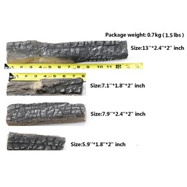 YL 4 Small Pieces Ceramic Fiber Propane Gel Ethanol or Gas Fireplace Logs . All Types of Indoor, Gas Inserts, Ventless & Vent Free, Electric, or Outdoor Fireplaces & Fire Pits