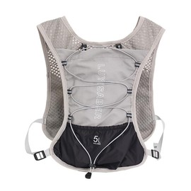 Clapoyis Running Backpack, Small, Non-Shaking, Trelan Zack, Hydration, Walking, Marathon, Running, Cycling, Bag, Cycle Backpack, Men's, Non-Shaking, Lightweight, Running, Backpack, Small (Gray, S)