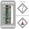 AINISIS 5.7 FT Water Wheel Rain Chains for Outside Bronze