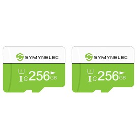 256GB SYMYNELEC TF Card 2PCS, High Speed Full HD Memory Card Class 10 TF Card Storage Card for Computer/Camera/Phone/Dash Cam/Tablet/PC