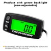 NInE-ROnG Self Powered Digital Tachometer Hour Meter,Inductive Maintenance Waterproof Backlit