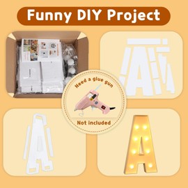 imprsv 3FT Marquee Light Up Letters, Mosaic Letters Marquee Letters N