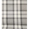 Plaid Charcoal Grey Cream Plaid Fabric by the yard