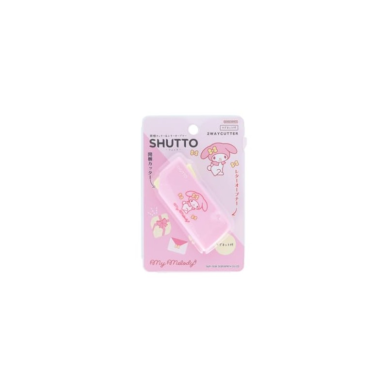 Sunstar Stationery Sanrio Character Letter Opener with Magnet SHUTTO Shut