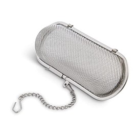HIC Kitchen Herb Infuser Pod, 18/8 Stainless Steel Mesh, For Herbs, Spices, and Loose Teas