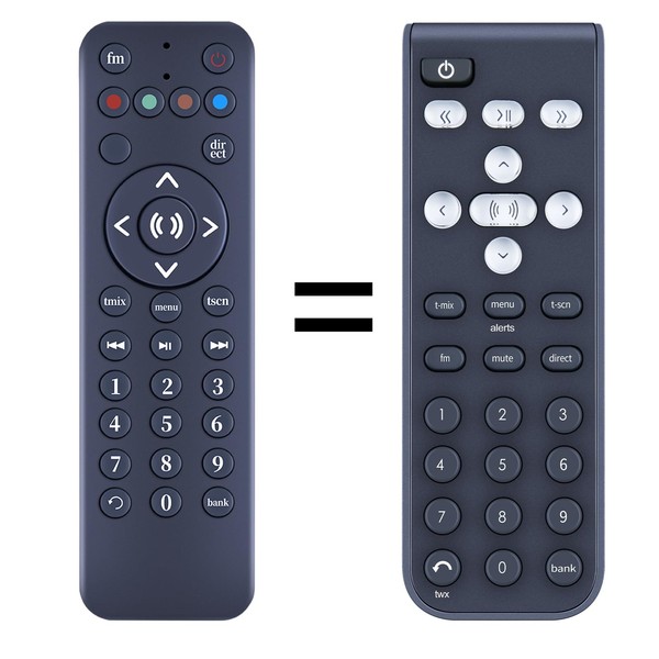 New Universal Replacement Remote Control for SiriusXM V2.0 Xpress, Starmate,
