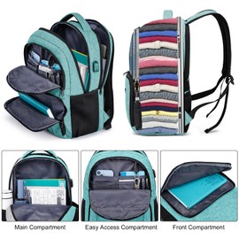 ZUBOND Backpack for Men and Women, Backpack for School Teen Boys, Business Travel Water Resistant Sturdy 15.6 Inch Laptops Back Pack with USB Charging Port, College School Computer Bag Gift