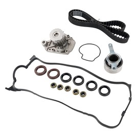 Zoncar Timing Belt Kits Automotive Replacement, Timing Belt Kit Hydraulic Tensioner Water Pump Compatible with Civic 1996-2000 1.6L Civic del Sol 1996-1997 1.6L