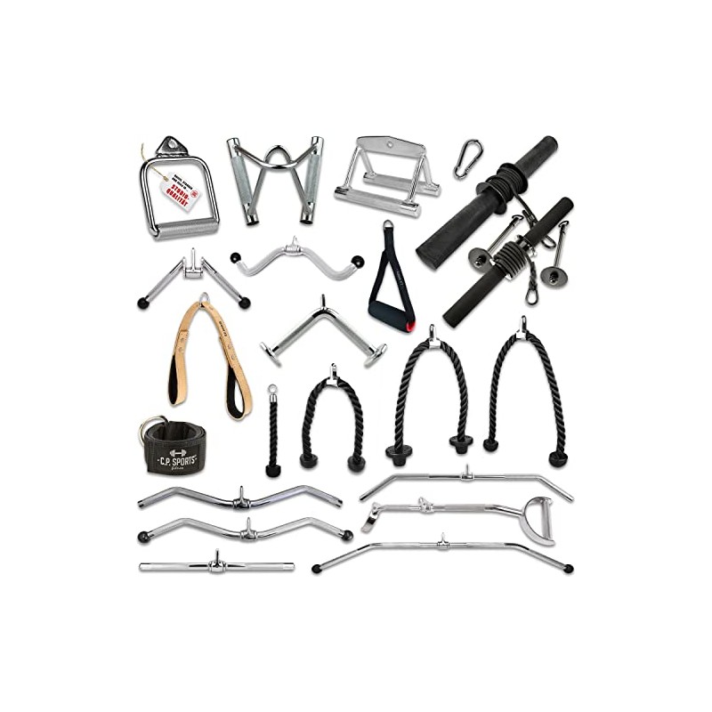 C.P.Sports Handles for Cable Pulls, Cable Pulls, Lat Pull Bar,