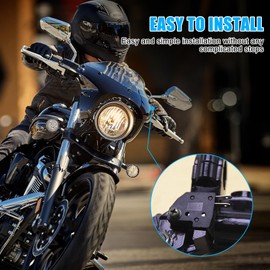 TKSE Motorcycle Brake Switch, Motorcycle Master Brake Cylinder Light Stop Switch Kit for Hydraulic Brakes Compatible with Most Motorcycles (Left)