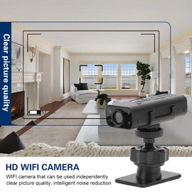 Wireless Security Camera, 1280x720 HD WiFi Network Camera Remote Monitoring, Portable NightVision Indoor Camera Support 128GB for Baby Pet Home Recording