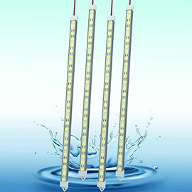 12V LED Light Bar Waterproof, 12V LED Light Strip 54 LEDs 7000K White Color Enclosed Trailer Interior DIY Cabinet LED Light Strip for Car,Trailer,Moto