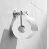 CASEWIND Toilet Roll Holder with Lid Brushed Stainless Steel Wall