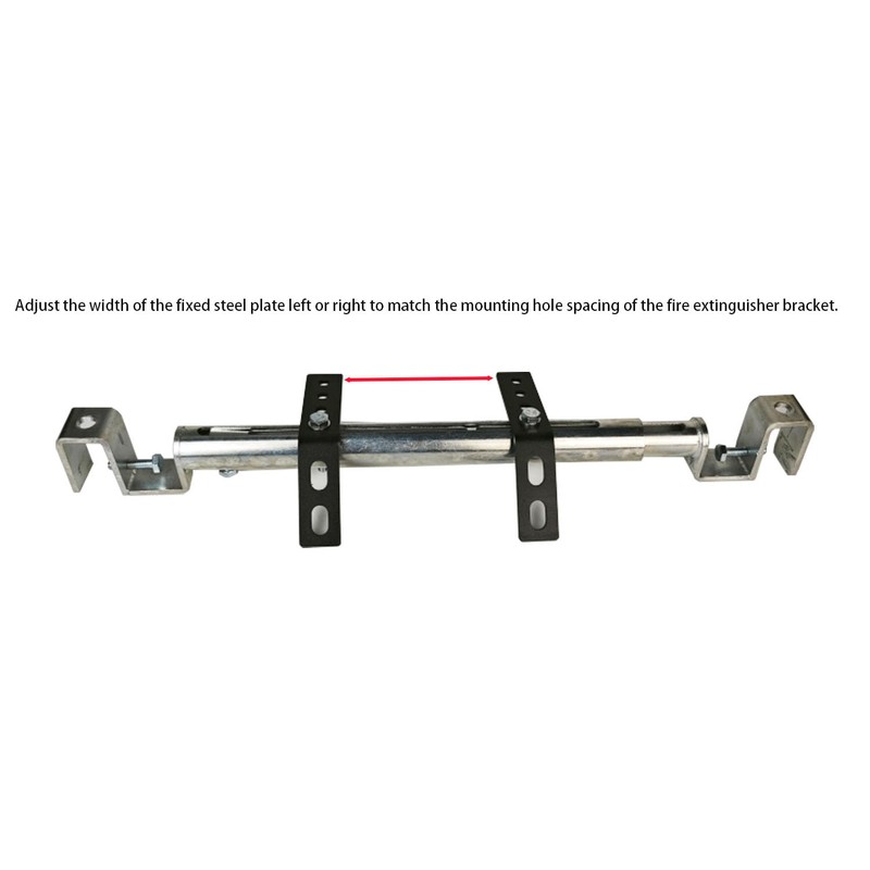Car Fire Extinguisher Bracke,Seat Track Bracket,Adjustable Width Fits Most Vehicles