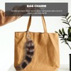 Abaodam Fur Faux Tail Soft Fluffy Animal Tail Bag Keychain