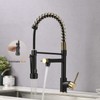 AIMADI Kitchen Faucet,Black Kitchen Faucet with Sprayer,Commercial Style Matte Black