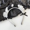 Guijinhao 3pcs Women Girls Lolita Headband,Lace Bow Hair Band Maid