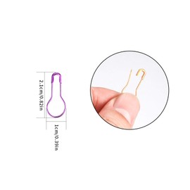 300 Pcs Safety Pins, Bulb Pins, Calabash Pins, Gourd Pear Clips Pins, Stitch Markers for Crafting, Sewing, DIY Making, 10 Assorted Colors