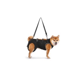 ACDOK Dog Lift Harness Full Body Support & Recovery Sling Pet Lift Vest Mesh Adjustable Straps with Handle for Old, Joint Injuries, Arthritis,Disabled Dogs Walk (Khaki, Large)