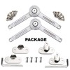 Kocent Heavy Duty Lid Stay Hinges Folding Lid Support Hinge