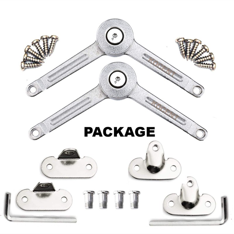 Kocent Heavy Duty Lid Stay Hinges Folding Lid Support Hinge