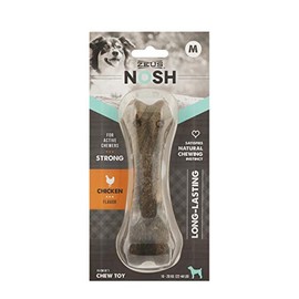 ZEUS Nosh Strong Dog Chew Bones, Dog Chew Toys for Aggressive Chewers, Long Lasting Chicken Flavor, Medium