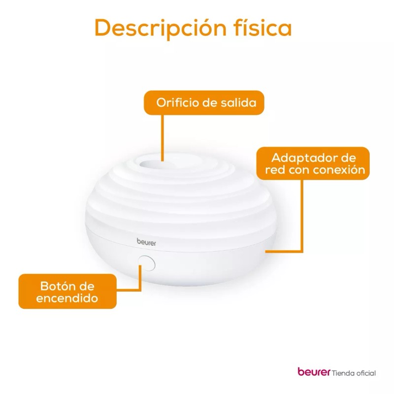 Beurer Difusor De Aceites Esenciales De Carga Usb La20 Beurer